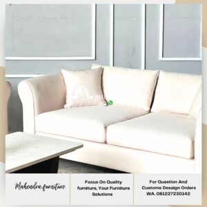 Sofa L Shape Modern Minimalis Mewah Set Sofa Sudut - Gambar 6
