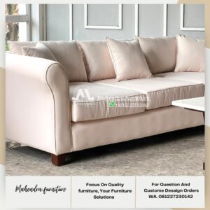 Sofa L Shape Modern Minimalis Mewah Set Sofa Sudut - Gambar 7