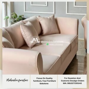Sofa L Shape Modern Minimalis Mewah Set Sofa Sudut - Gambar 5