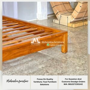 Tempat Tidur Jati Kanopi (Four Poster Bed) Dipan Minimalis Kayu - Gambar 6