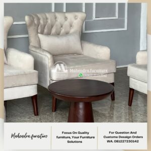Set Sofa Tamu Minimalis Modern Kursi Empuk dengan Ottoman - Gambar 5