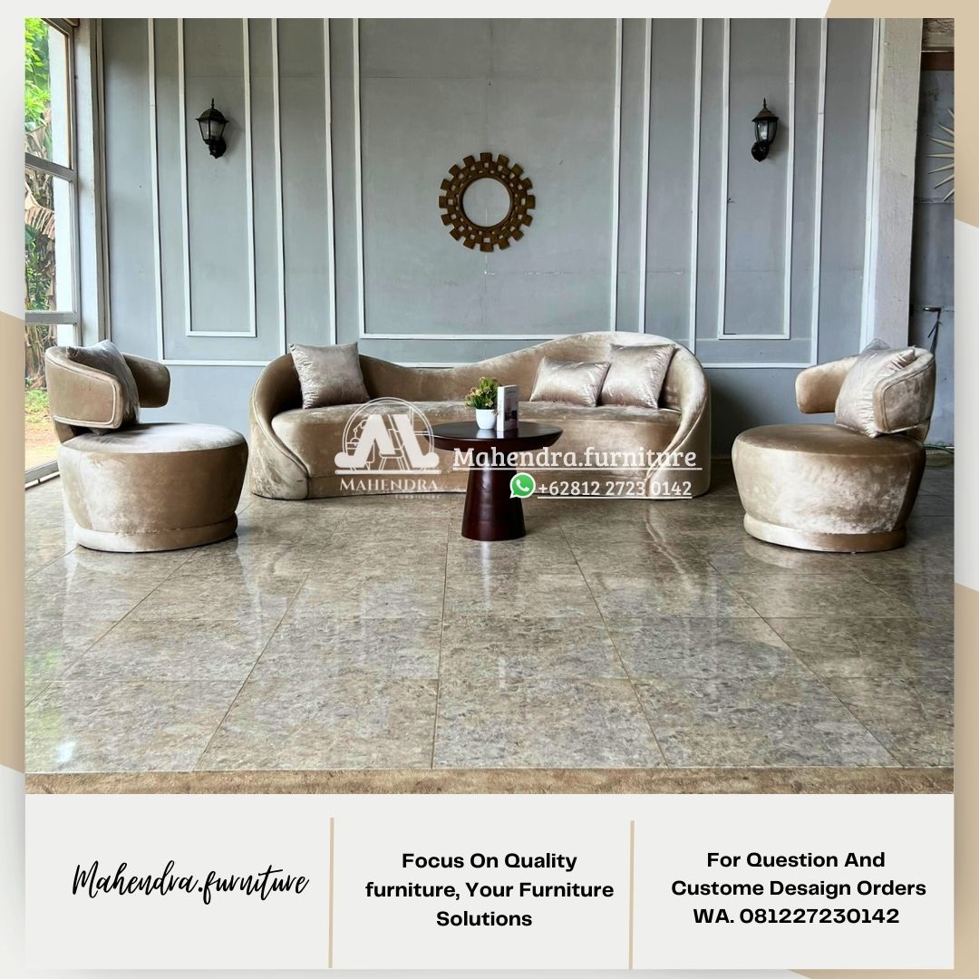 Set sofa tamu modern minimalis mewah