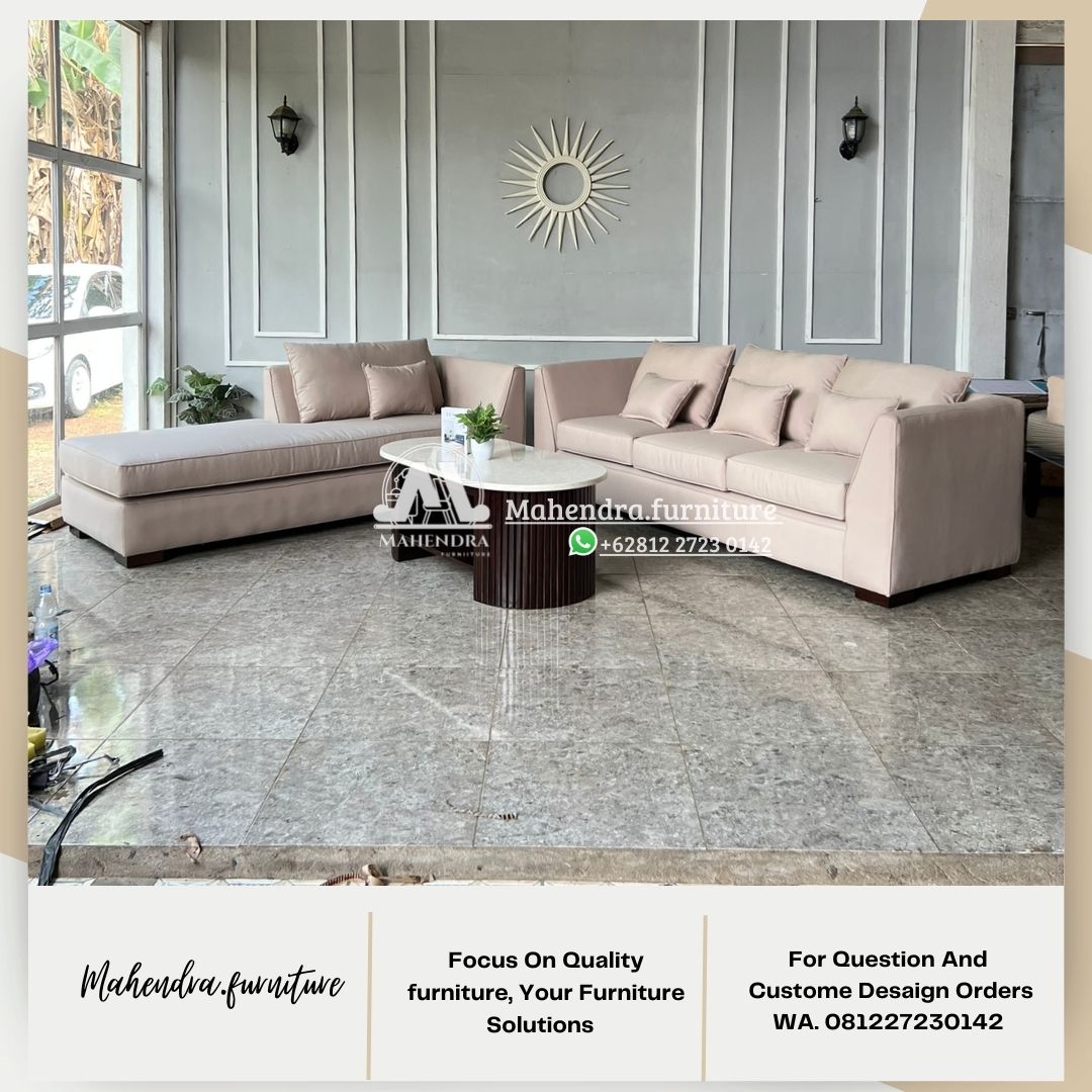 Set sofa keluarga modern mewah