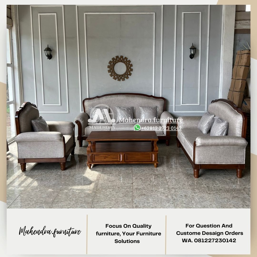 Set sofa tamu 321 seater mewah