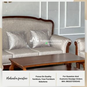 Set sofa tamu 321 seater mewah - Gambar 7