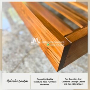 Dipan Tempat Tidur Jati 180x200 Melayang Minimalis - Gambar 2