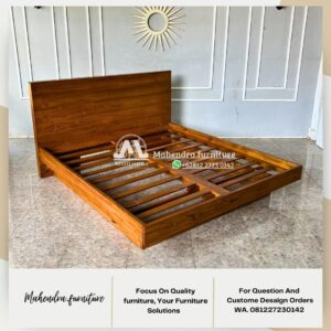 Dipan Tempat Tidur Jati 180x200 Melayang Minimalis - Gambar 6