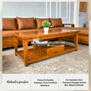 Set Kursi Sofa Tamu Jati Minimalis Mewah - Gambar 5